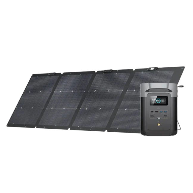 Fast charging solar generator with solar panel