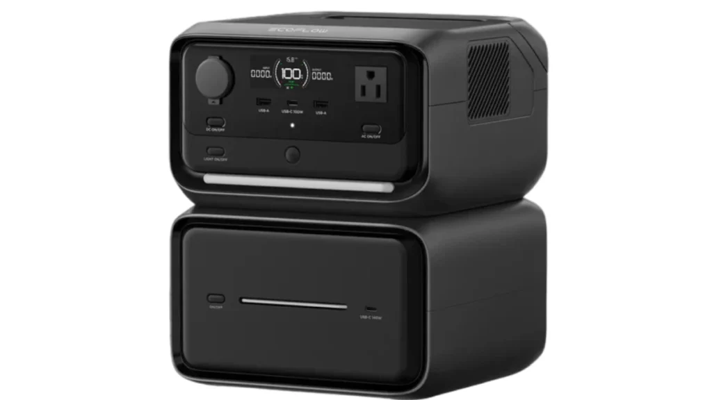 EcoFlow RIVER 3 Max Plus wireless solar power station high capacity portable battery for camping and emergency backup