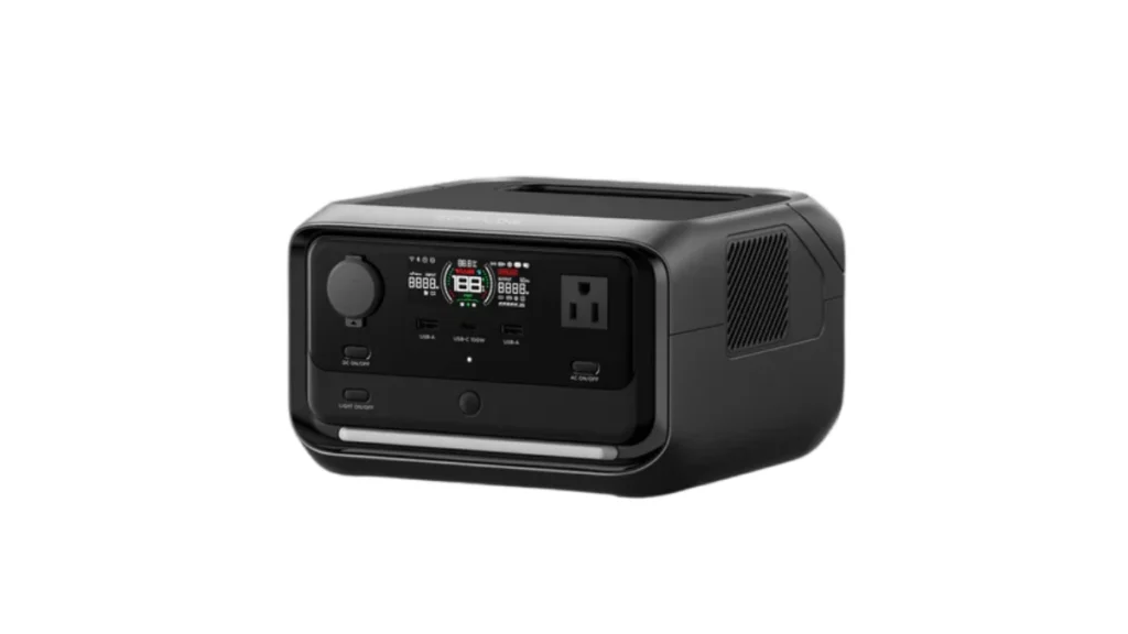 EcoFlow RIVER 3 Plus wireless solar power station portable battery with wireless charging and solar input