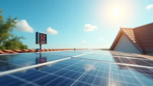 How many solar panels for 50 kWh per day – rooftop solar setup with daily output meter