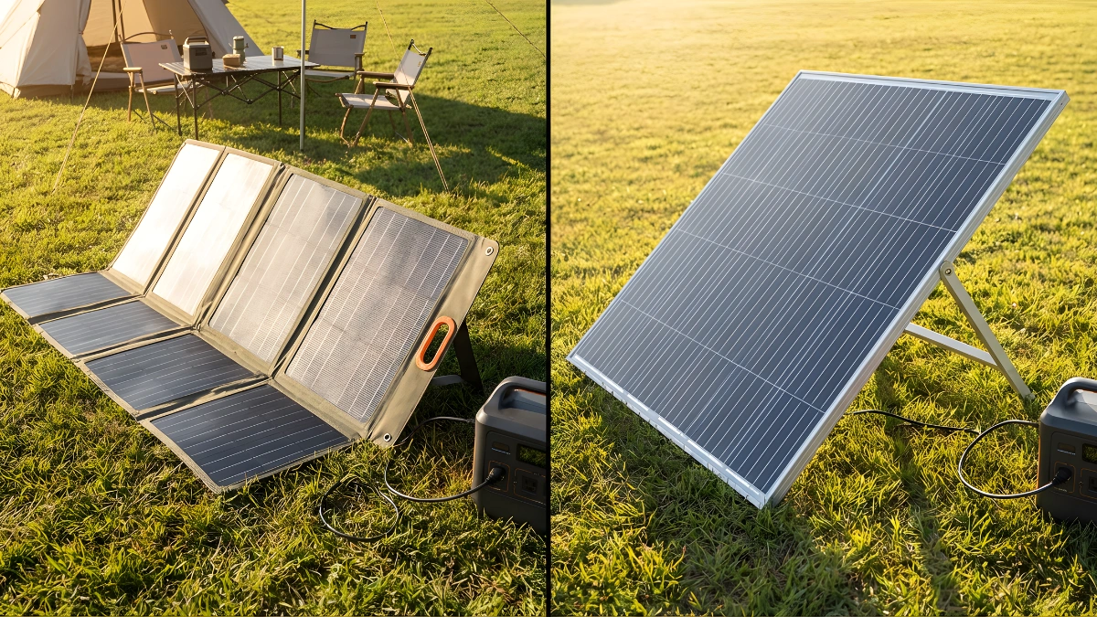 foldable vs rigid solar panels
